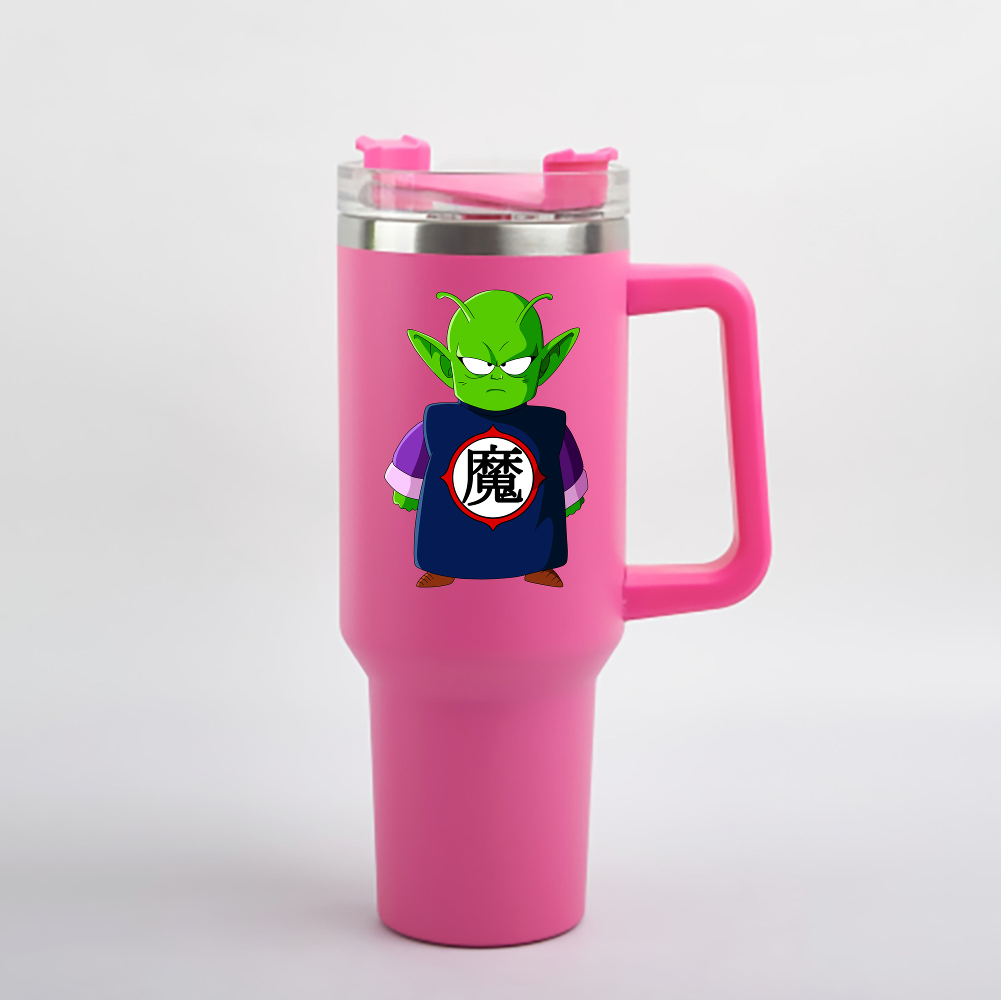 （画像用） ドラゴンボール ピッコロ DRAGON BALL Piccolo 1200mL車用タンブラー - クリスタルステッカー（プラスチックストロー付き）